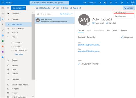 officeoutlook365|Import and export Outlook email, contacts, and calendar.